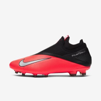 Nike Phantom Vision 2 Pro Dynamic Fit FG - Férfi Focicipő - Piros/Fekete/Metal Titán